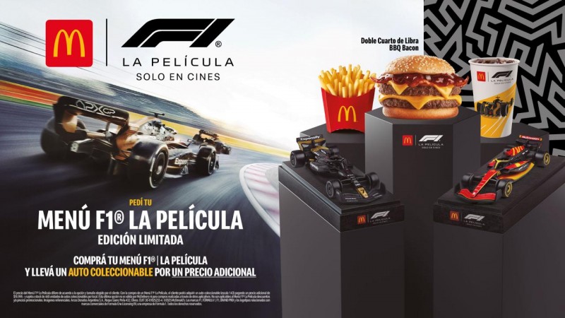 McDonald's pisa el acelerador con el regreso del Menú F1 ®, ahora con autos coleccionables